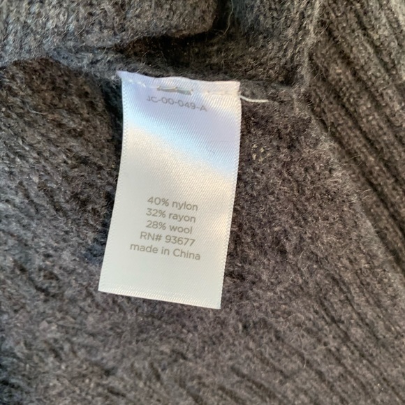 warm comfy sweater gray woven look long JCpenny - Picture 5 of 8
